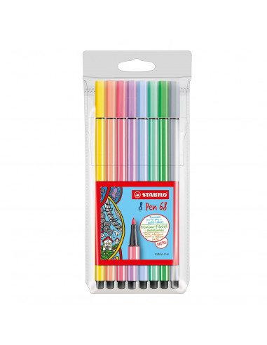 STABILO pen 68 Pastel Etui 8st.