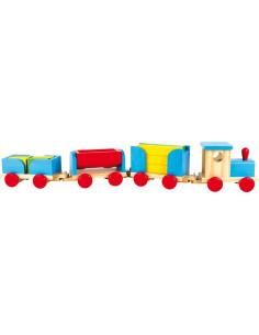 Base Toys Houten  trein met...