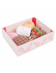 Houten Kistje met Vleeswaren