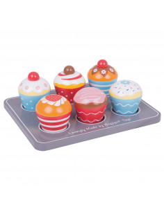 Houten Muffinset