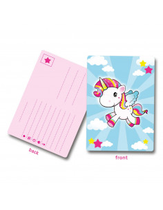 Eenhoorn Uitnodigingen, 8st.