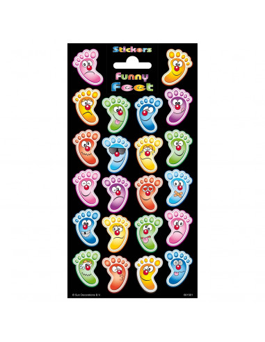 Stickervel Twinkle - Grappige Voeten