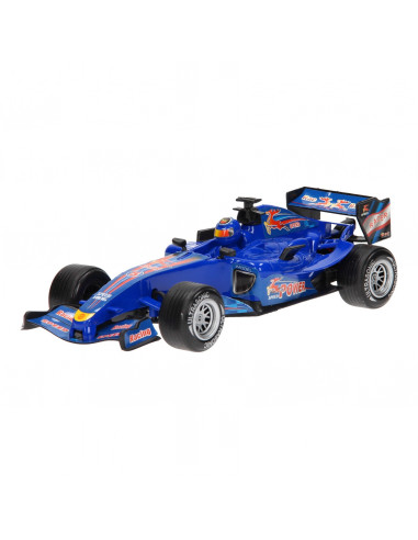 F1 Raceauto met Licht en Geluid - Blauw