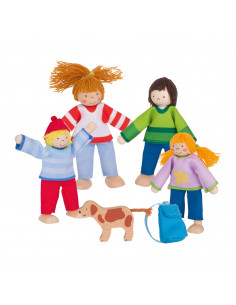 Poppenhuis poppen Familie...