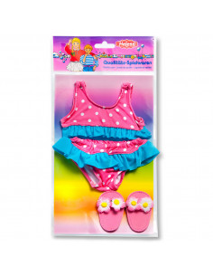 Poppenbikini met Slippers,...