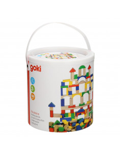 Houten Bouwblokken in Ton -...