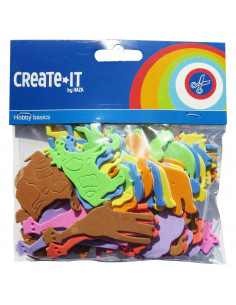 Foamstickers Dieren, 64st.