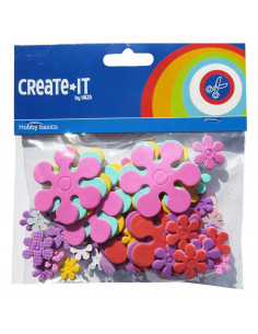 Foamstickers Bloemen, 70st.