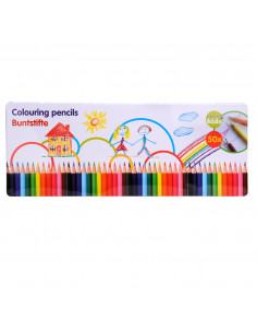 Kleurpotloden in Blik, 50dlg.