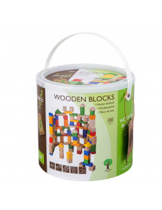 Jouéco Houten Blokken, 100st.