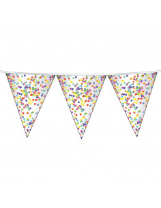 Vlaggenlijn Confetti, 6mtr.