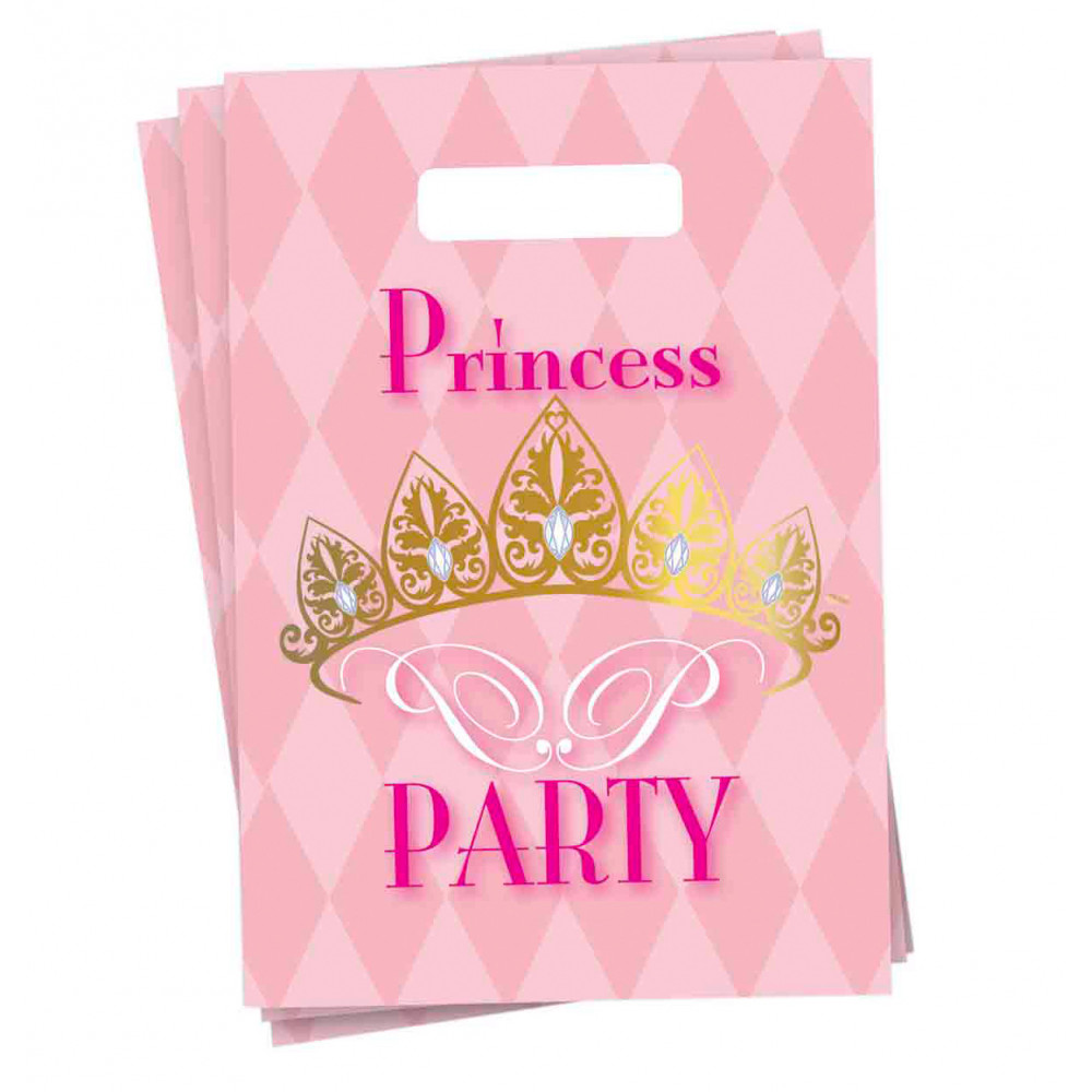 Uitdeelzakjes Princess Party, 6st.