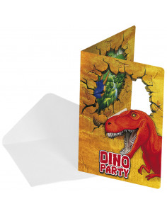 Dino Uitnodigingen, 6st.