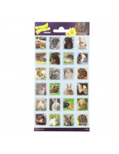 Stickervel Pluizige Vrienden