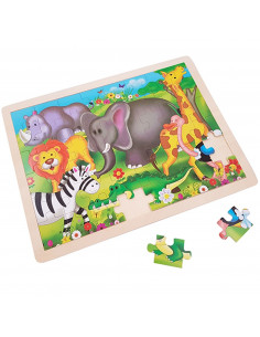 Houten Legpuzzel Wilde Dieren