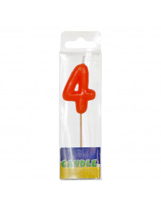 Luxe Verjaardagskaars - 4 jaar