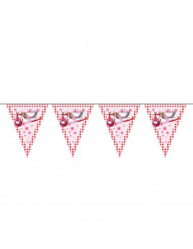 Roze Vlaggenlijn, 6mtr.