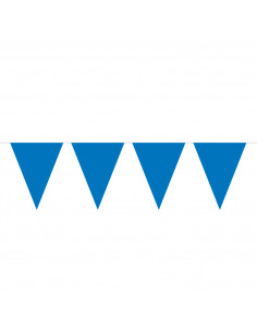 Blauwe Mini Vlaggenlijn, 3mtr.