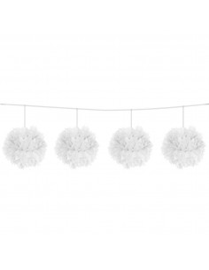 Witte Pompom Slinger