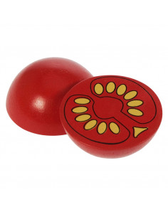 Houten Halve Tomaat, per stuk