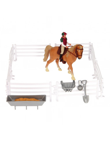 Speelset Paard, Ruiter met Accessoires