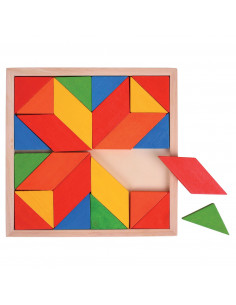 Houten Mozaiekpuzzel, 24dlg.