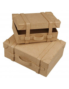 Papier-maché Koffers...