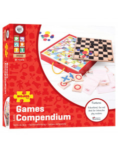 Houten Bordspellen, 4in1