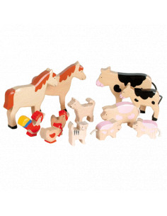 Houten Boerderijdierenset,...
