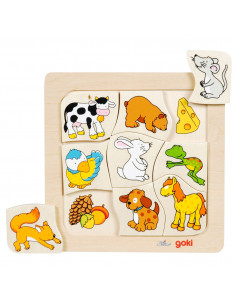 Houten Legpuzzel Wie Eet Wat?