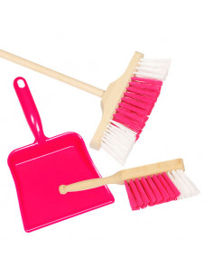 Bezem, Stoffer en Blik Roze