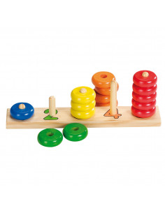 Houten Stapelpuzzel kleur