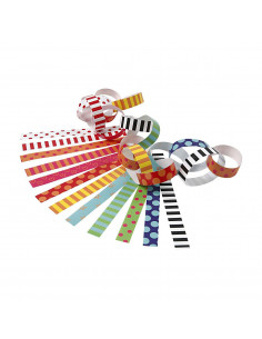 Papier Stroken - Bedrukt,...