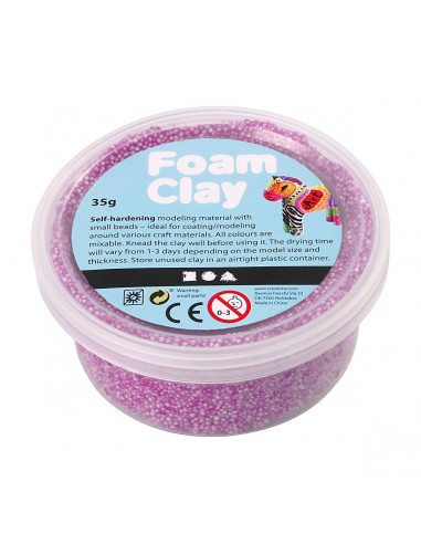 Foam Klei - Neon Paars, 35gr.