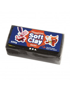Zachte Klei - Zwart, 500gr.