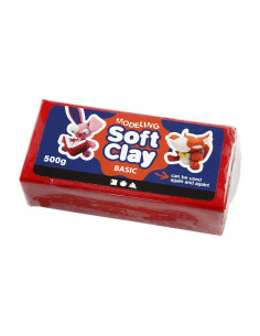 Zachte Klei - Rood, 500gr.