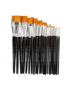 Platte Penselen - 7 maten,...