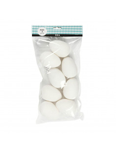 Ganzeneieren Wit, 8st.