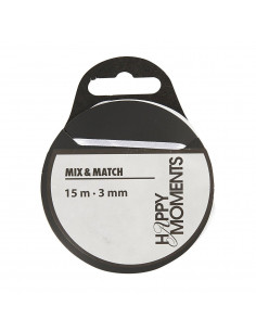 Satijnlint - Wit, 15m