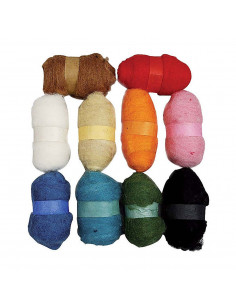 Gekaarde Wol, 10x25gr