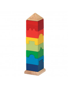 Houten Stapel Toren, 9dlg.
