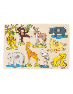 Houten Noppenpuzzel Wilde...