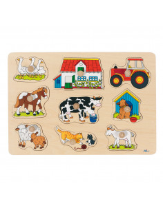Houten Noppenpuzzel Boerderij
