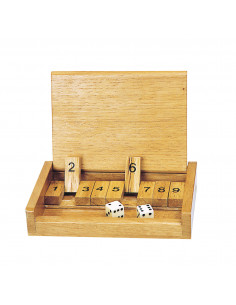 Houten Reisspel Shut the Box
