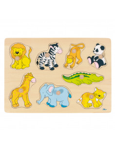 Houten Noppenpuzzel Wilde...