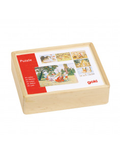 Houten Blokpuzzel Sprookjes