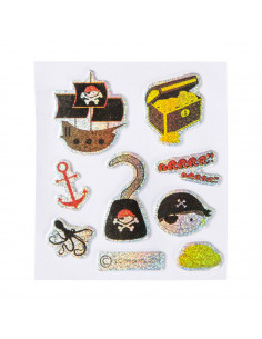 Stickers Piraten Glinsterend