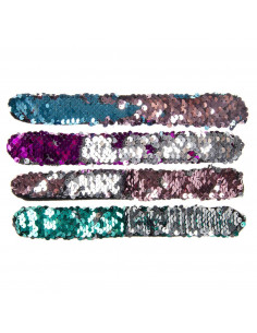 Klaparmband met Pailletten