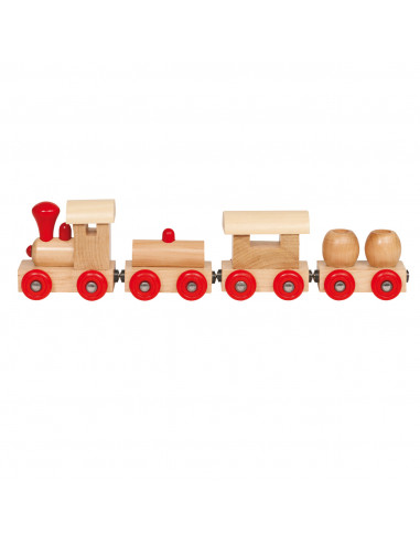 Houten Trein met Wagons