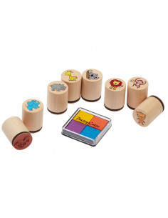 Houten Stempelset - Wilde...